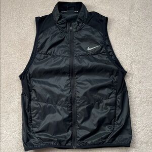 Nike Black Quilted Vest running vest large